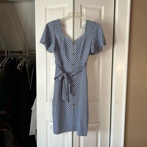 Zaful polka dot slit dress brand new with tag